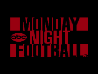 ABC Monday Night Football title screen for Super Famicom